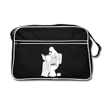 La pause du fantôme - Sac Retro - noir/blanc - Devant