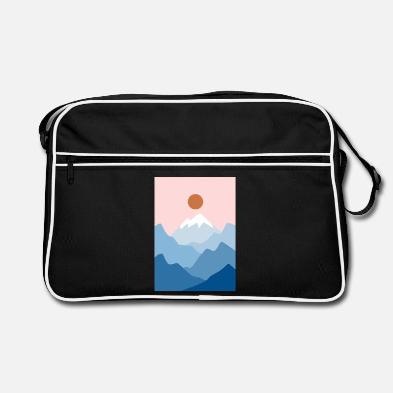 Berglandschaft 2 Retro Tasche