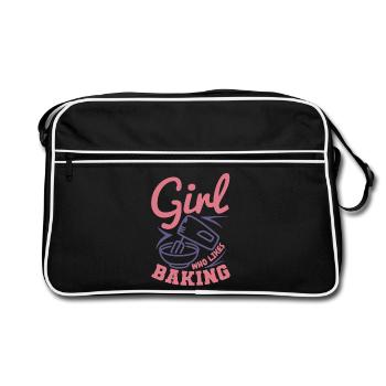 Baker - Retro Bag - black/white - Front