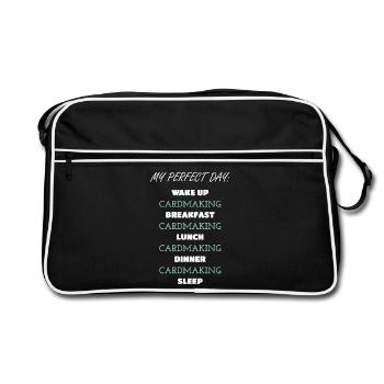 Daily Cardmaking Routine Design - Retro Bag - black/white - Front