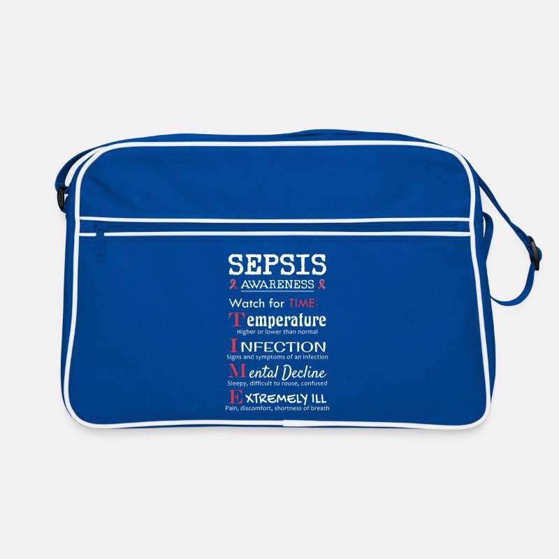 Éducation sur la septicémie - Faites attention au guide TIME Sac Retro