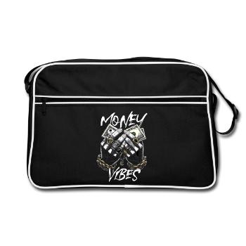 Geld Vibes Motiv Money Vibes - Sac Retro - noir/blanc - Devant