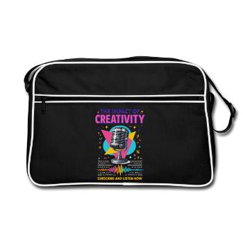 The power of creativity - Retro Bag - black/white - Front
