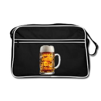 Chope de bière Chope de bière - Sac Retro - noir/blanc - Devant