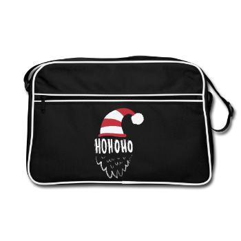 Hohoho, chandail de Noël - Sac Retro - noir/blanc - Devant