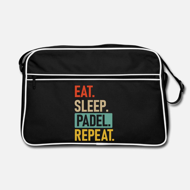 Padel | Eat.Sleep.Padel.Repeat. Retro Bag