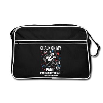 Chalk on the hands - Retro Bag - black/white - Front