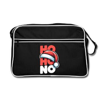 Ho Ho Pas de Noël - Sac Retro - noir/blanc - Devant