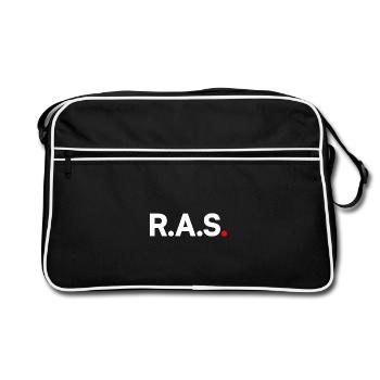 Nothing to report - Retro Bag - black/white - Front