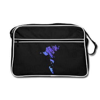 faroe - Sac Retro - noir/blanc - Devant