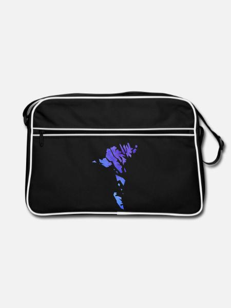 faroe - Retro Bag - black/white - Front