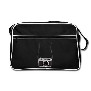 Appareil photo rétro - Sac Retro - noir/blanc - Devant