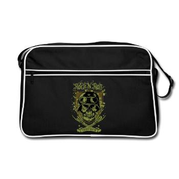 Rock 'n' Roll pour toujours - Sac Retro - noir/blanc - Devant