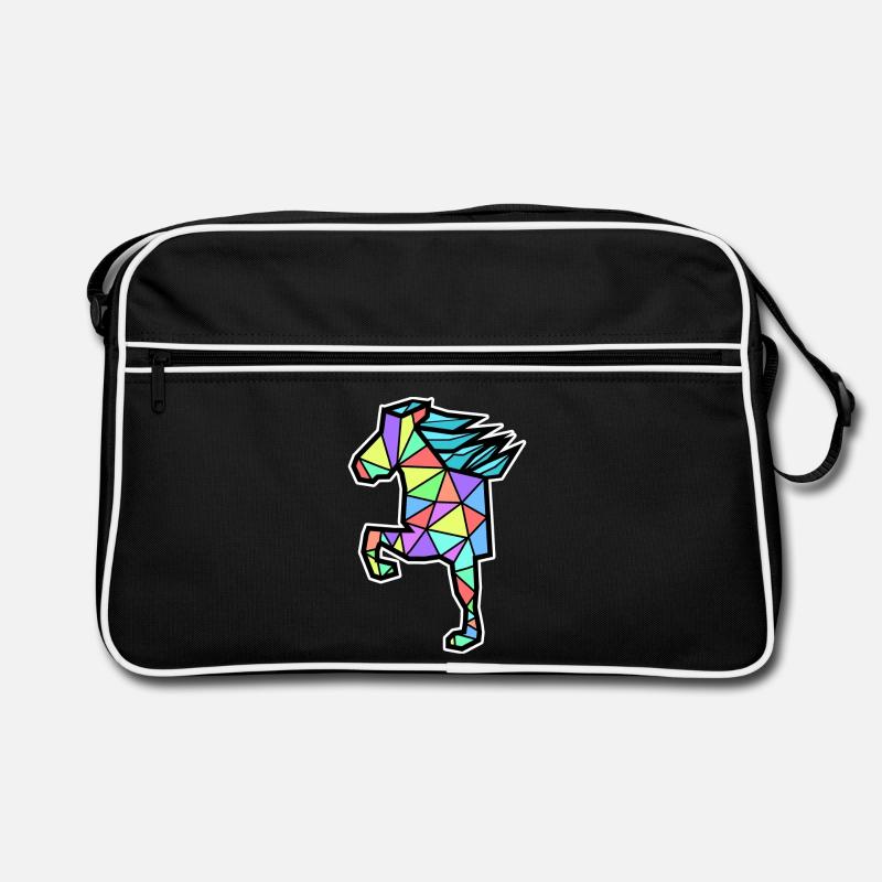 Ross Polygon Islandpferde Isländer Pferdenarr Retro Tasche