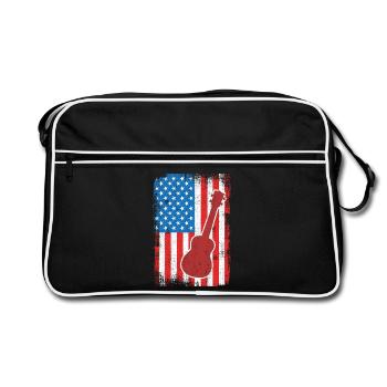 July 4 USA Ukulele - Retro Bag - black/white - Front
