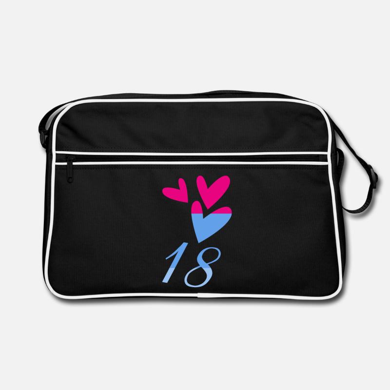 18. 18 ANS. 18e ANNIVERSAIRE. ANNIVERSAIRE 18 ANS. Sac Retro