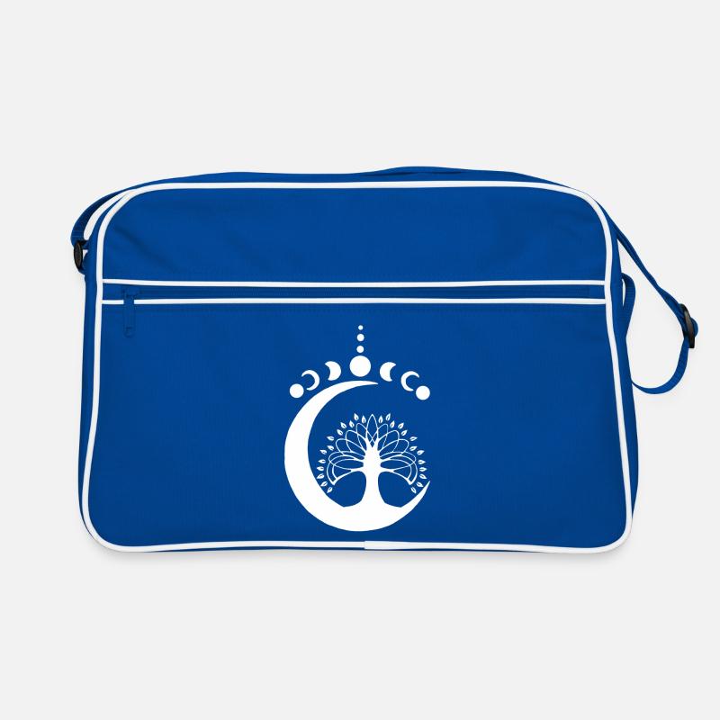 White Lunar Tree Retro Bag