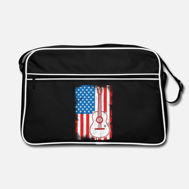 Guitariste de U.S. Flag Sac Retro