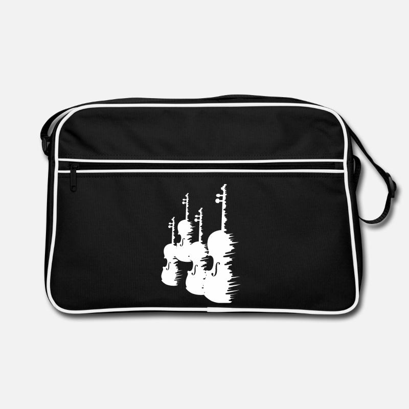 Violins Drawing Retro Bag