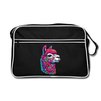 Alpaca - Retro Bag - black/white - Front