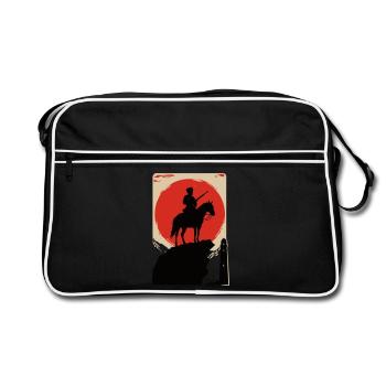 Abrek - Retro Tasche - Schwarz/Weiß - Vorne
