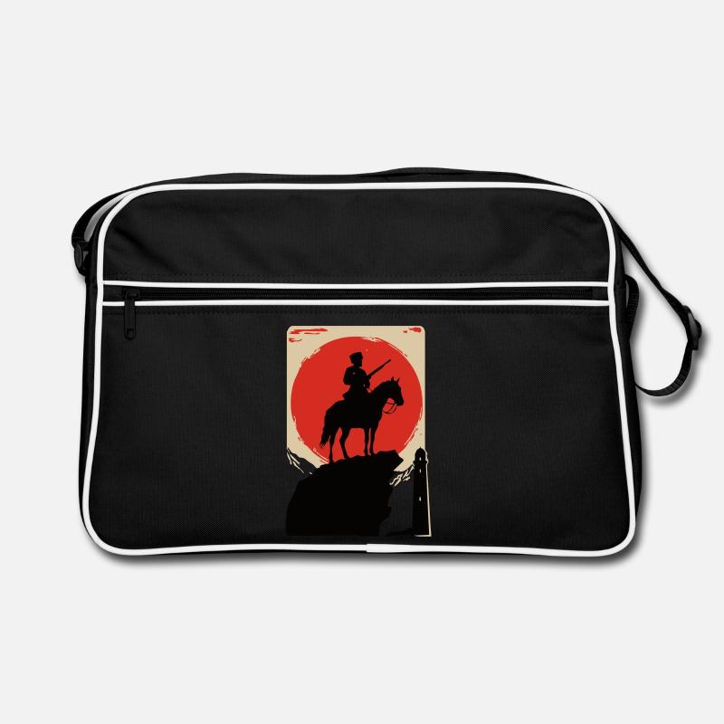 Abrek - Retro Tasche - Schwarz/Weiß