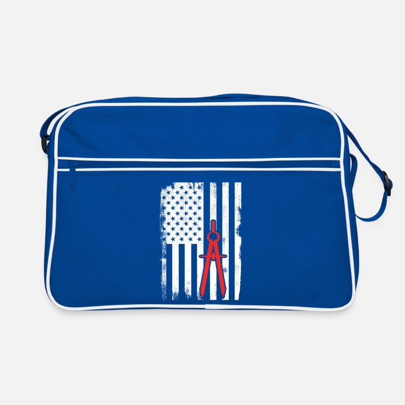 Architecture USA Flag Retro Bag
