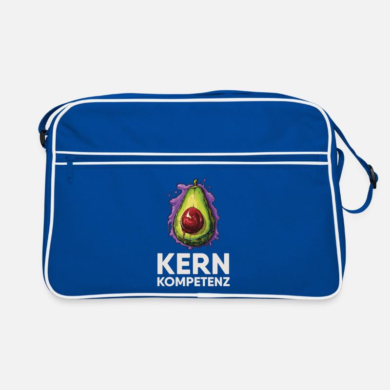 Avocado Kernkompetenz Humor Retro Tasche