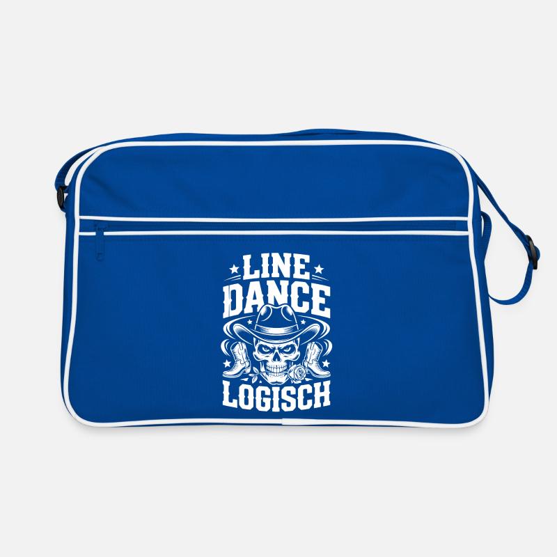 Line Dance Skull Cowboy Retro Bag