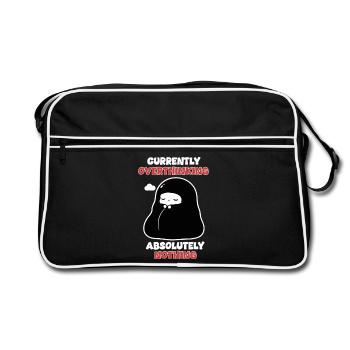 Overthinking Nothing Manga Chibi Humour - Sac Retro - noir/blanc - Devant