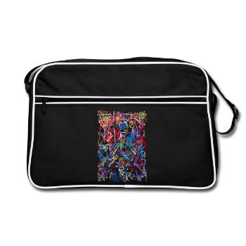 Abstract - Retro Bag - black/white - Front