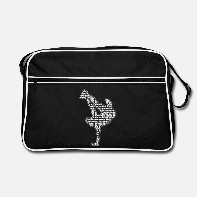 Breakdance - Retro Tasche - Schwarz/Weiß