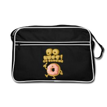 Do nuts - Retro Bag - black/white - Front