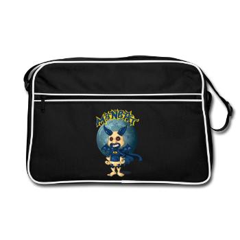 Man Bat - Sac Retro - noir/blanc - Devant
