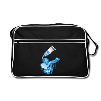 Jazz tube - Retro Tasche - Schwarz/Weiß - Vorne