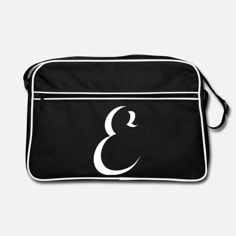 Lettre E, nom, la lettre E Sac Retro