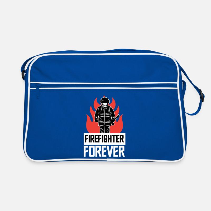 Pompier Pompier Déclaration d’incendie Sauveteur Sac Retro