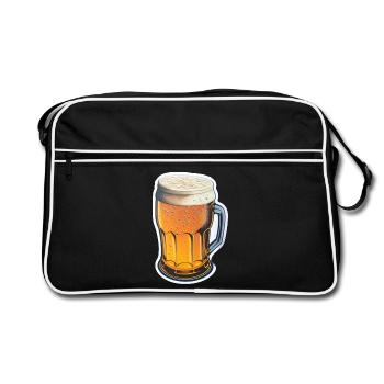Bière - Sac Retro - noir/blanc - Devant