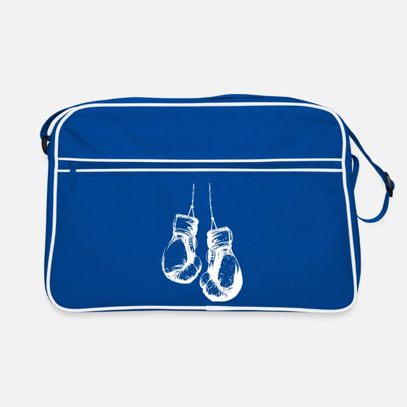 Gants de boxe suspendus en blanc Sac Retro