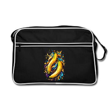 Bananes - Sac Retro - noir/blanc - Devant