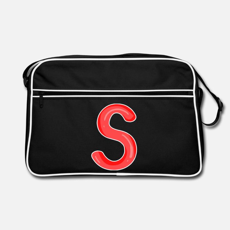 Buchstabe S Anfangsbuchstabe Retro Tasche