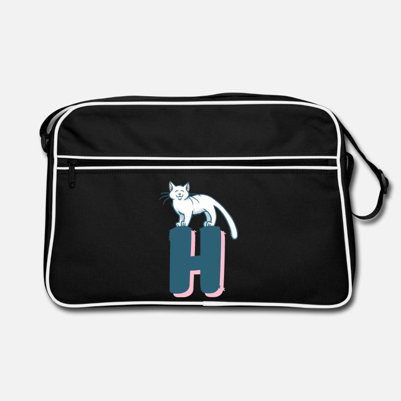 Cat Letter H Retro Bag