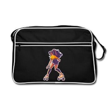 Roller skater - Retro Bag - black/white - Front