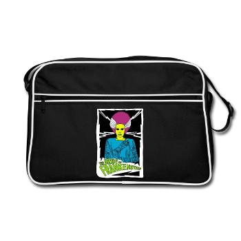 Bride of Franky Retro Poster Design - Retro Bag - black/white - Front