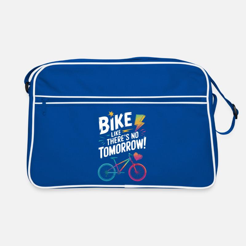 Conception de citation de motivation de vélo Sac Retro