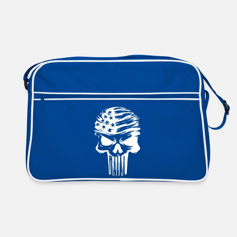 Conception graphique de crâne étoilé Sac Retro