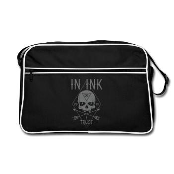 Dans Ink I Trust - Sac Retro - noir/blanc - Devant
