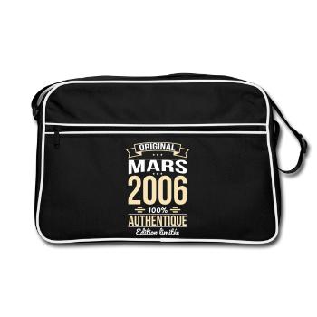 Anniversaire 20 ans - Original - Mars 2006 - Sac Retro - noir/blanc - Devant