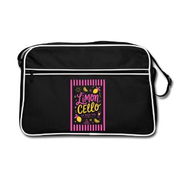 Limoncello - La dolce vita - Retro Tasche - Schwarz/Weiß - Vorne