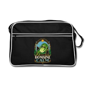 Jeu de mots sur la salade calme roite - Sac Retro - noir/blanc - Devant